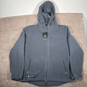 Baerskin Tactical Hoodie B001 Mens 2XL Grey Full Zip Fleece Jacket New With Tags